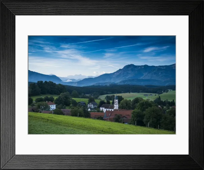 Framed Print : Morning atmosphere, Aidling, Upper Bavaria, Bavaria, Germany Framed Print : Morning atmosphere, Aidling, Upper Bavaria, Bavaria, Germany