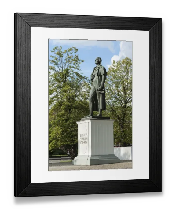 Framed Print : Statue of Schiller, monument, at the Comedy House, Centralnij Rajon, Kaliningrad, Kaliningrad Oblast, Russia Framed Print : Statue of Schiller, monument, at the Comedy House, Centralnij Rajon, Kaliningrad, Kaliningrad Oblast, Russia