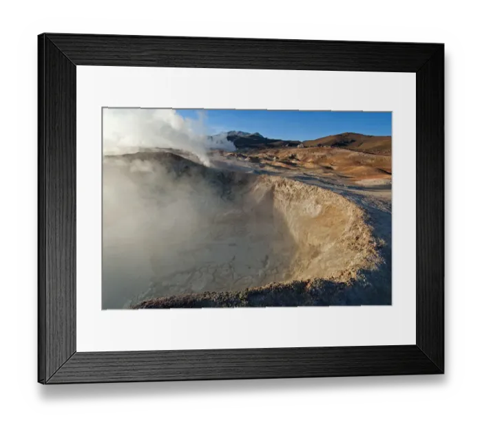 Framed Print : Primordial landscape, Sol de Manana, Altiplano, Bolivia Framed Print : Primordial landscape, Sol de Manana, Altiplano, Bolivia