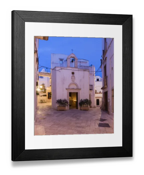 Framed Print : Chapel, Locorotondo, Apulia, Italy Framed Print : Chapel, Locorotondo, Apulia, Italy