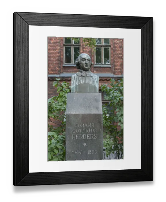 Framed Print : Monument to Johann Gottfried Herder at the Cathedral, Vecpilseta, Riga, Riga pilseta, Latvia Framed Print : Monument to Johann Gottfried Herder at the Cathedral, Vecpilseta, Riga, Riga pilseta, Latvia