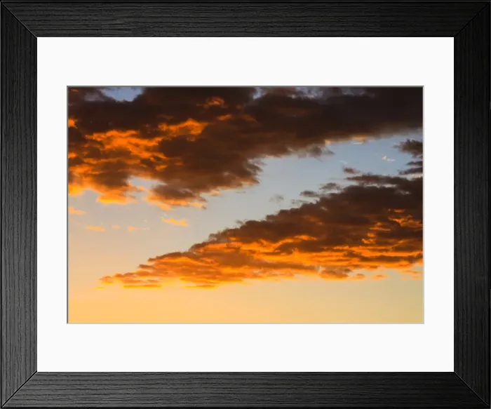 Framed Print : Cloud formations, evening sky, Namibia Framed Print : Cloud formations, evening sky, Namibia