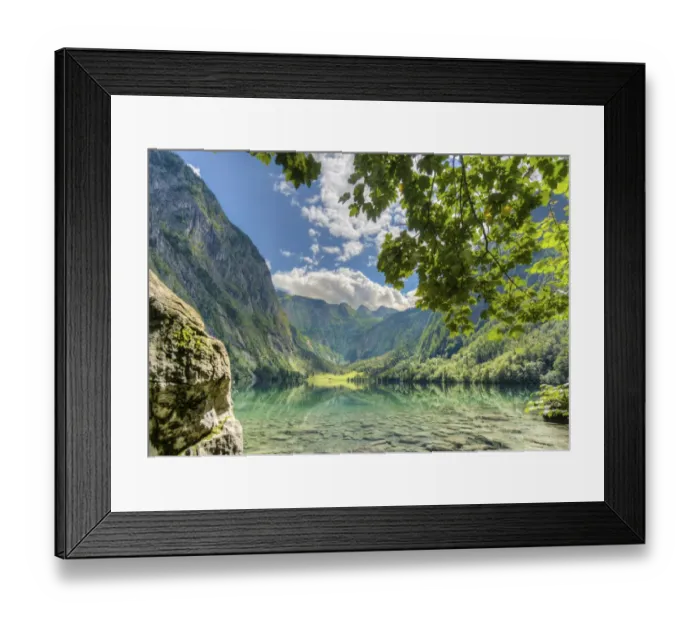 Framed Print : Upper Lake with reflection, Salet am Konigssee, Berchtesgaden National Park, Berchtesgadener Land district, Upper Bavaria, Bavaria, Germany Framed Print : Upper Lake with reflection, Salet am Konigssee, Berchtesgaden National Park, Berchtesgadener Land district, Upper Bavaria, Bavaria, Germany