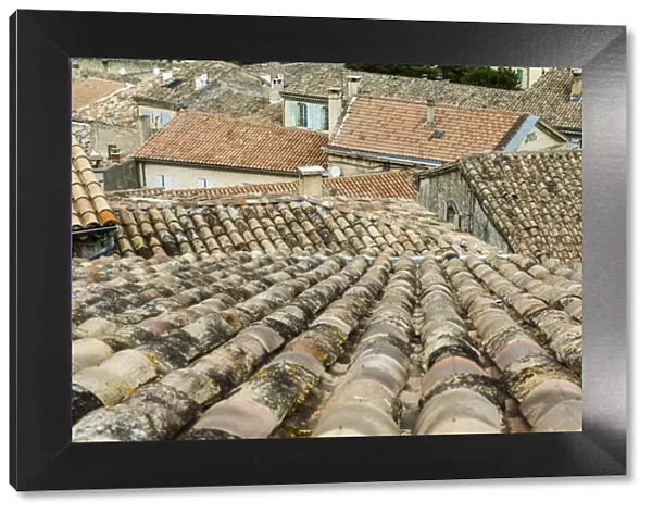 Roofs, Grignan, Departement Drome, Rhone-Alpes, Provence, France
