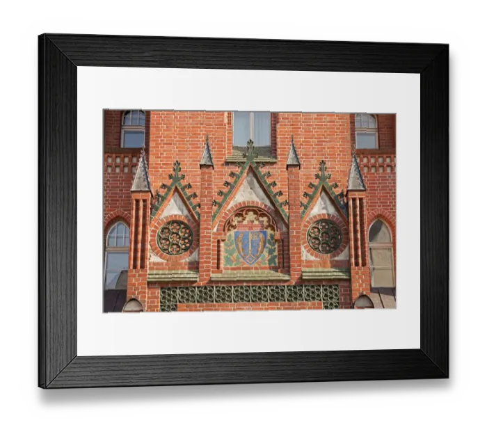 Framed Print : Coat of arms at the town hall of Kopenick, Berlin, Germany Framed Print : Coat of arms at the town hall of Kopenick, Berlin, Germany