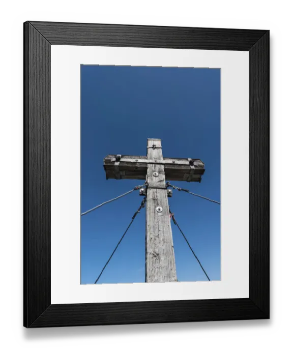 Framed Print : Summit cross of Mt Jenner, Berchtesgaden National Park, Berchtesgadener Land district, Upper Bavaria, Bavaria, Germany Framed Print : Summit cross of Mt Jenner, Berchtesgaden National Park, Berchtesgadener Land district, Upper Bavaria, Bavaria, Germany