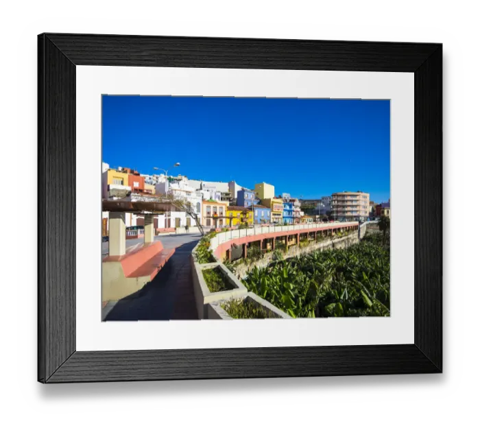 Framed Print : Colourful houses, Puerto de Tazacorte, La Palma, Canary Islands, Spain Framed Print : Colourful houses, Puerto de Tazacorte, La Palma, Canary Islands, Spain