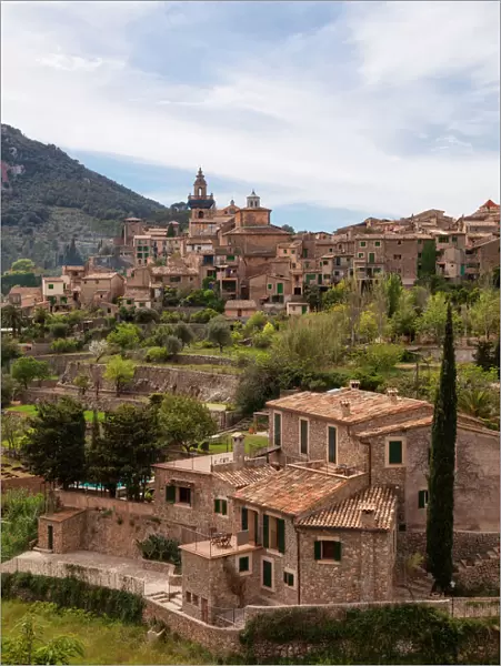 Townscape, Valldemossa, Majorca, Balearic Islands, Spain
