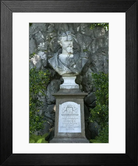 Framed Print : Monument of Ludwig II. 1894, Murnau, Upper Bavaria, Bavaria, Germany Framed Print : Monument of Ludwig II. 1894, Murnau, Upper Bavaria, Bavaria, Germany