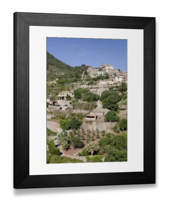Framed Print : Townscape with Valldemossa Charterhouse, Valldemossa, Majorca, Balearic Islands, Spain Framed Print : Townscape with Valldemossa Charterhouse, Valldemossa, Majorca, Balearic Islands, Spain
