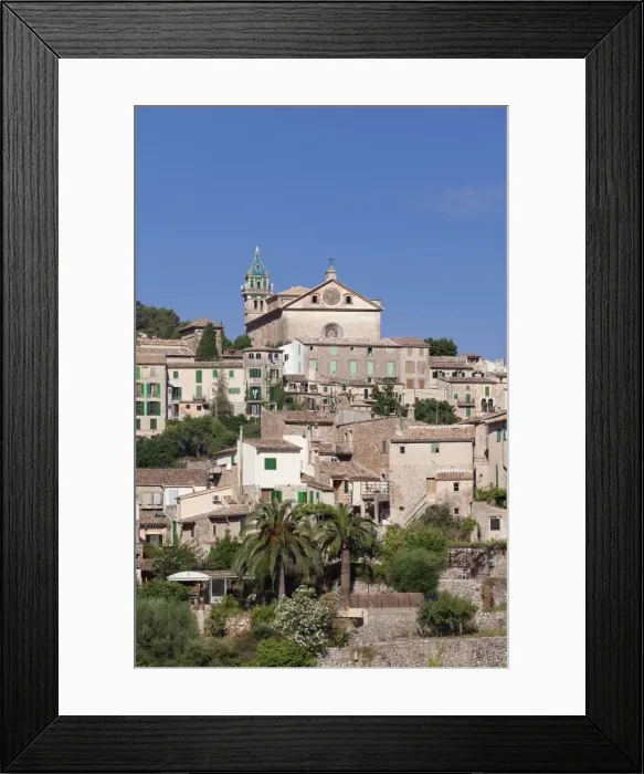 Framed Print : Townscape with Valldemossa Charterhouse, Valldemossa, Majorca, Balearic Islands, Spain Framed Print : Townscape with Valldemossa Charterhouse, Valldemossa, Majorca, Balearic Islands, Spain