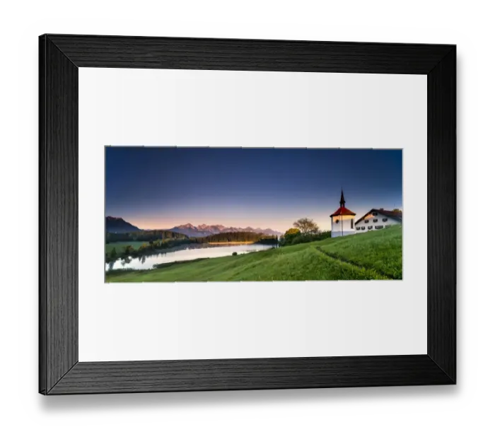 Framed Print : Hergatsried Chapel with Lake Hegratsried in the morning light, near Fussen, Allgau, Bavaria, Germany Framed Print : Hergatsried Chapel with Lake Hegratsried in the morning light, near Fussen, Allgau, Bavaria, Germany