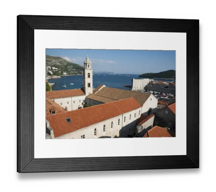Framed Print : Dominican monastery, view from the city walls, historic centre, Dubrovnik, Dalmatia, Croatia Framed Print : Dominican monastery, view from the city walls, historic centre, Dubrovnik, Dalmatia, Croatia
