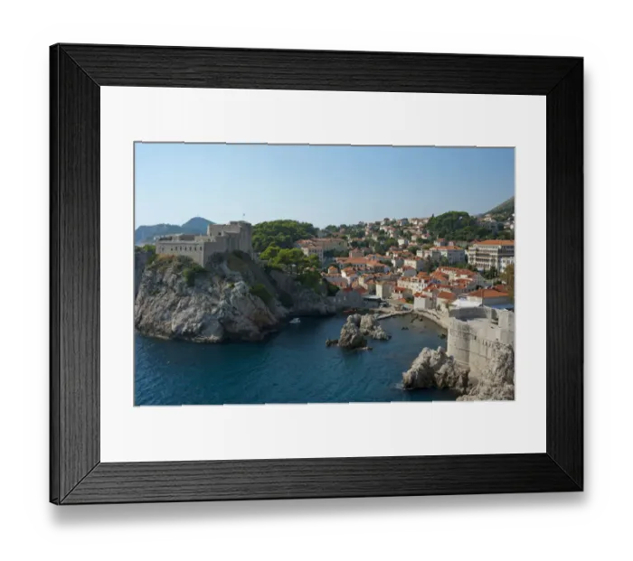 Framed Print : Fort Lovrijenac or St. Lawrence Fortress, historic centre, Dubrovnik, Dalmatia, Croatia