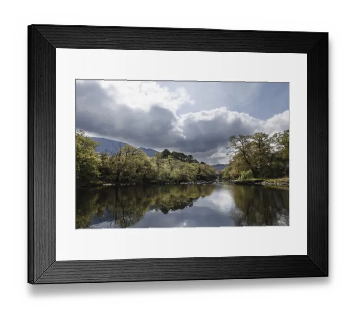 Framed Print : Meeting of the Waters, Old Weir Bridge, Killarney National Park, County Kerry, Ireland, British Isles, Europe