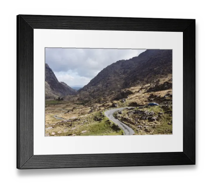 Framed Print : Mountain pass road, Gap of Dunloe near Killarney, County Kerry, Ireland, British Isles, Europe Framed Print : Mountain pass road, Gap of Dunloe near Killarney, County Kerry, Ireland, British Isles, Europe