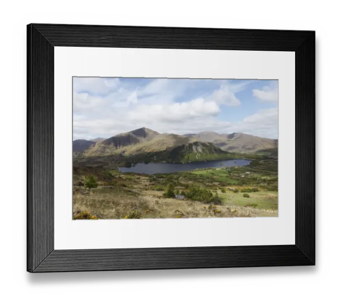 Framed Print : Glanmore Lake, view from Healy Pass, Beara Peninsula, County Kerry, Ireland, British Isles, Europe Framed Print : Glanmore Lake, view from Healy Pass, Beara Peninsula, County Kerry, Ireland, British Isles, Europe