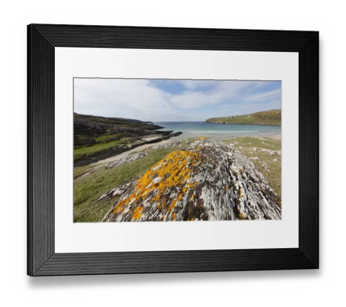 Framed Print : Rock with lichens, Barleycove, Mizen Head Peninsula, West Cork, Republic of Ireland, British Isles, Europe Framed Print : Rock with lichens, Barleycove, Mizen Head Peninsula, West Cork, Republic of Ireland, British Isles, Europe