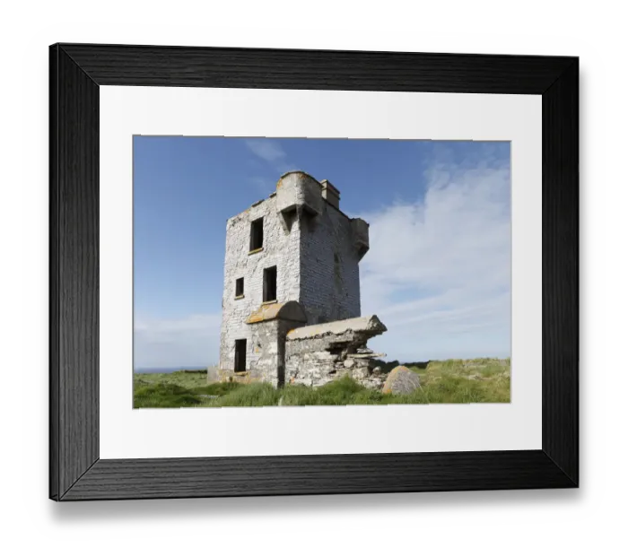 Framed Print : Tower ruin on Brow Head, Mizen Head Peninsula, West Cork, Republic of Ireland, British Isles, Europe Framed Print : Tower ruin on Brow Head, Mizen Head Peninsula, West Cork, Republic of Ireland, British Isles, Europe