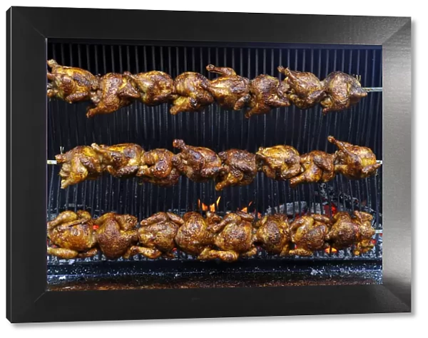 BBQ chicken, wood grilled