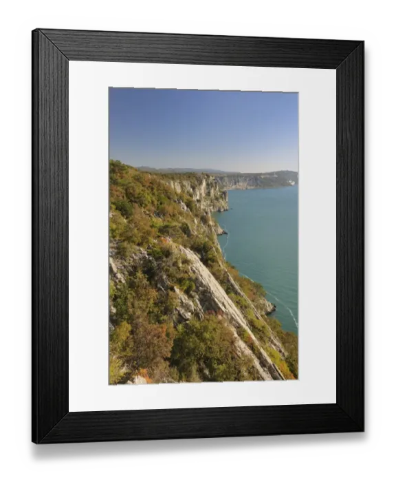 Framed Print : Rilke path and the steep coast of Sistiana, Italy, Europe Framed Print : Rilke path and the steep coast of Sistiana, Italy, Europe
