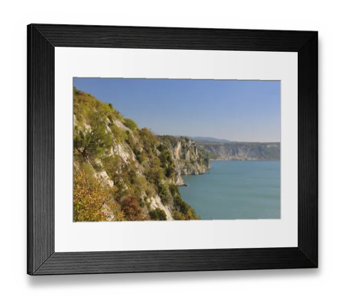 Framed Print : Rilke path and the steep coast of Sistiana, Italy, Europe Framed Print : Rilke path and the steep coast of Sistiana, Italy, Europe