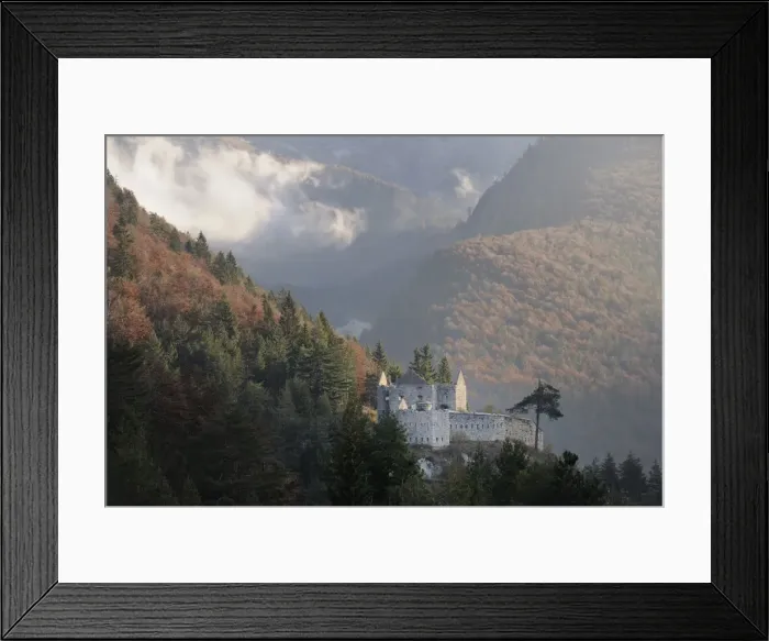 Framed Print : Castle ruins, Predil Pass, Triglav National Park, Slovenia, Europe Framed Print : Castle ruins, Predil Pass, Triglav National Park, Slovenia, Europe