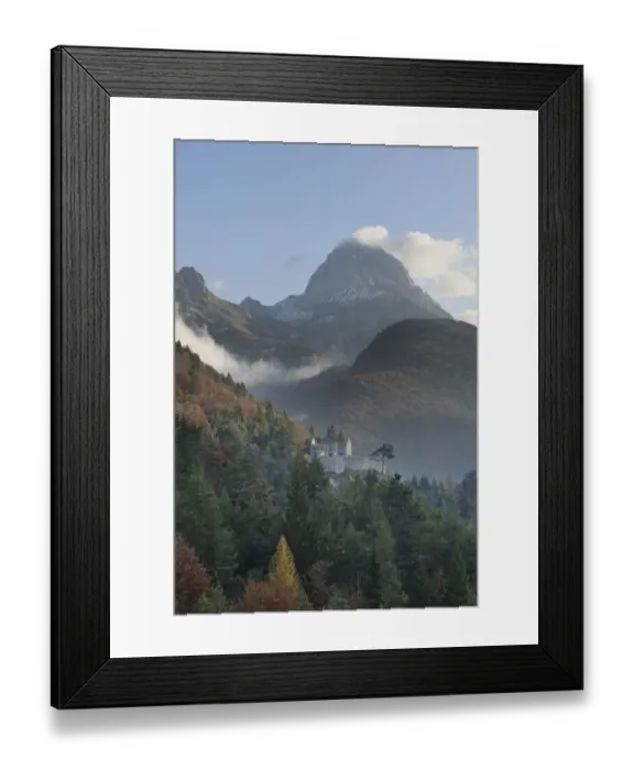 Framed Print : Castle ruins and Mt Mangart, 2677m, Predil Pass, Triglav National Park, Slovenia, Europe Framed Print : Castle ruins and Mt Mangart, 2677m, Predil Pass, Triglav National Park, Slovenia, Europe