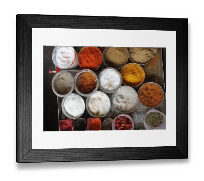 Framed Print : Various spices in the kitchen of a restaurant, Udumalaipettai, Tamil Nadu, Tamilnadu, South India, India, South Asia, Asia Framed Print : Various spices in the kitchen of a restaurant, Udumalaipettai, Tamil Nadu, Tamilnadu, South India, India, South Asia, Asia