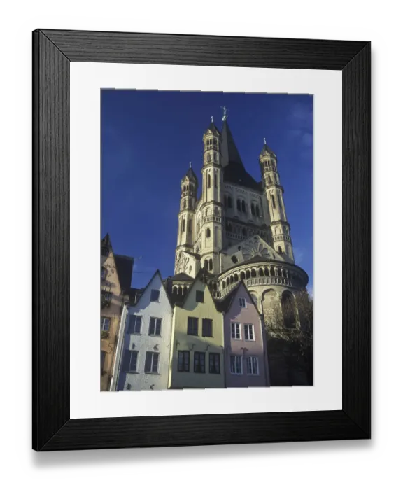 Framed Print : Fischmarkt square and Gross St. Martin church, old town, Cologne, North Rhine-Westphalia, Germany, Europe Framed Print : Fischmarkt square and Gross St. Martin church, old town, Cologne, North Rhine-Westphalia, Germany, Europe