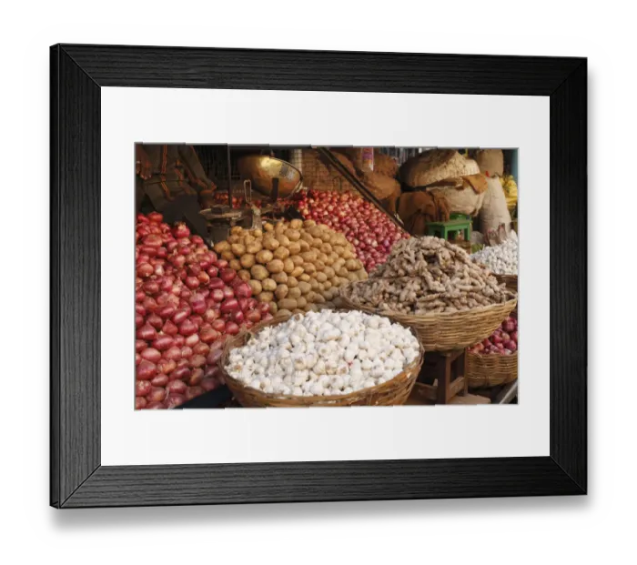 Framed Print : Onions, potatoes, ginger and garlic, Devaraja Market, Mysore, Karnataka, South India, India, South Asia, Asia Framed Print : Onions, potatoes, ginger and garlic, Devaraja Market, Mysore, Karnataka, South India, India, South Asia, Asia