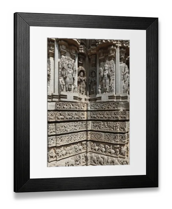 Framed Print : Wall of Kesava Temple, Keshava Temple, Hoysala style, Somnathpur, Somanathapura, Karnataka, South India, India, South Asia, Asia Framed Print : Wall of Kesava Temple, Keshava Temple, Hoysala style, Somnathpur, Somanathapura, Karnataka, South India, India, South Asia, Asia