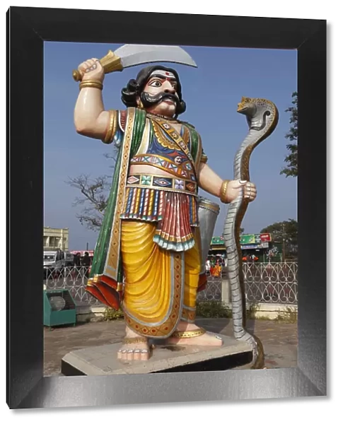 Asura statue of demon Mahishasura, Chamundi Hill, Mysore, Karnataka, South India, India, South Asia, Asia