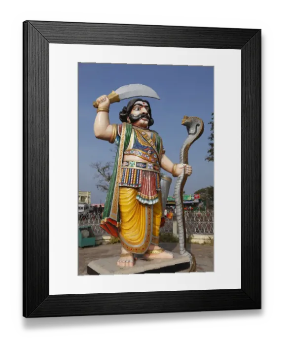 Framed Print : Asura statue of demon Mahishasura, Chamundi Hill, Mysore, Karnataka, South India, India, South Asia, Asia Framed Print : Asura statue of demon Mahishasura, Chamundi Hill, Mysore, Karnataka, South India, India, South Asia, Asia