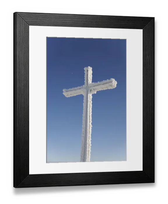 Framed Print : Summit cross of Mt. Unterberg, 1342m, Lower Austria, Austria, Europe Framed Print : Summit cross of Mt. Unterberg, 1342m, Lower Austria, Austria, Europe