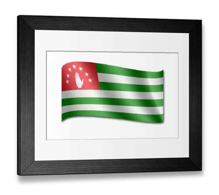 Framed Print : Flag of Abkhazia Framed Print : Flag of Abkhazia