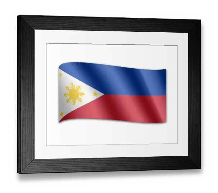 Framed Print : Flag of the Philippines Framed Print : Flag of the Philippines