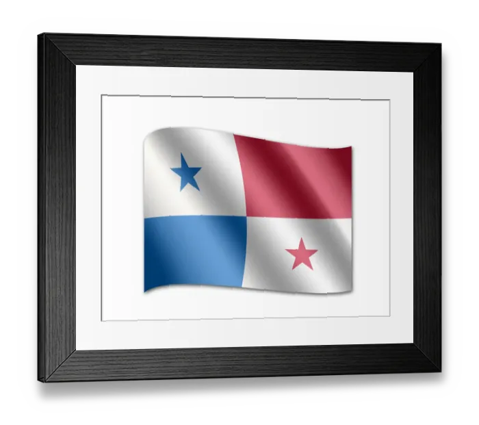 Framed Print : Flag of Panama Framed Print : Flag of Panama