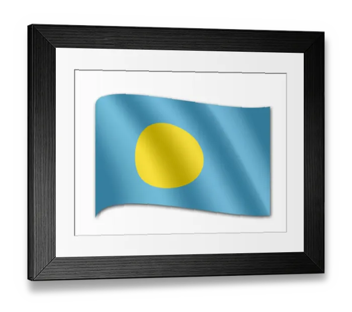 Framed Print : Flag of Palau Framed Print : Flag of Palau