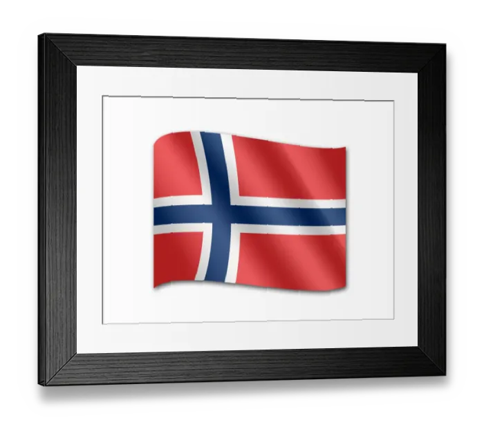 Framed Print : Flag of Norway Framed Print : Flag of Norway