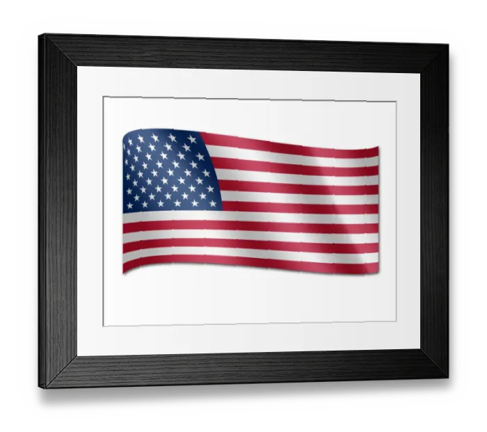 Framed Print : Flag of the United States of America Framed Print : Flag of the United States of America