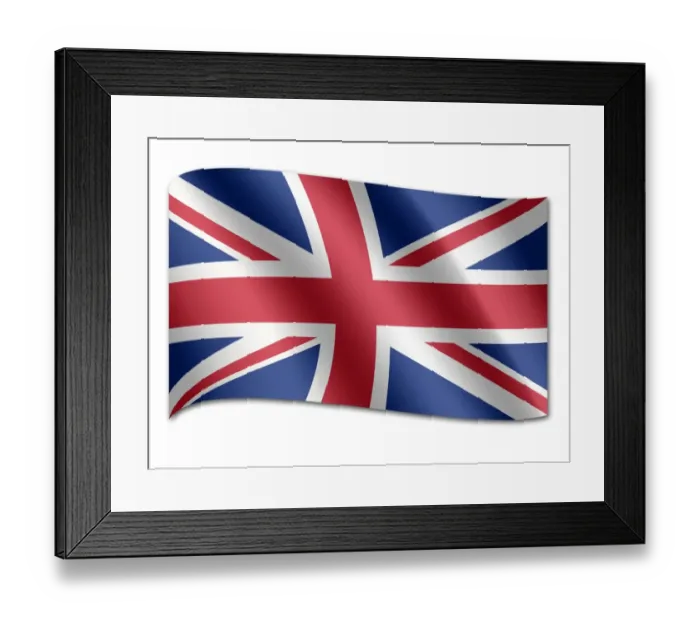 Framed Print : Flag of the United Kingdom Framed Print : Flag of the United Kingdom