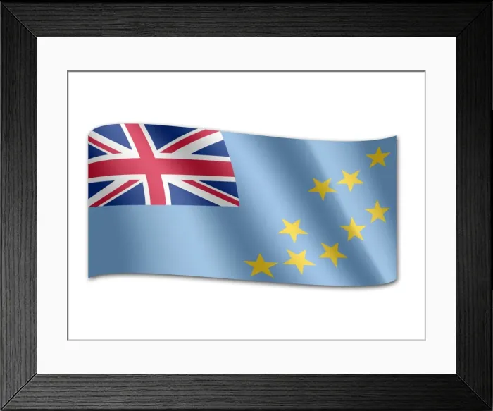 Framed Print : Flag of Tuvalu Framed Print : Flag of Tuvalu