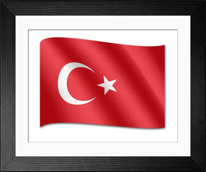 Framed Print : Flag of East Timor Framed Print : Flag of East Timor