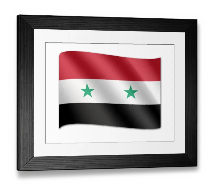 Framed Print : Flag of Syria Framed Print : Flag of Syria