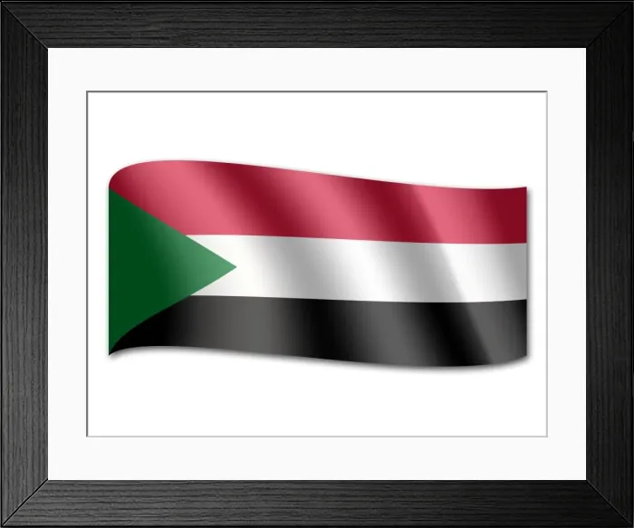 Framed Print : Flag of Sudan Framed Print : Flag of Sudan