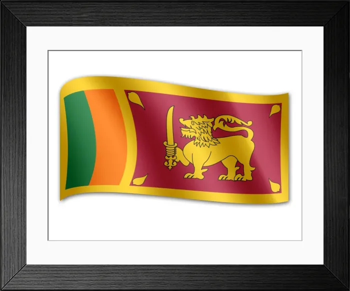 Framed Print : Flag of Sri Lanka Framed Print : Flag of Sri Lanka