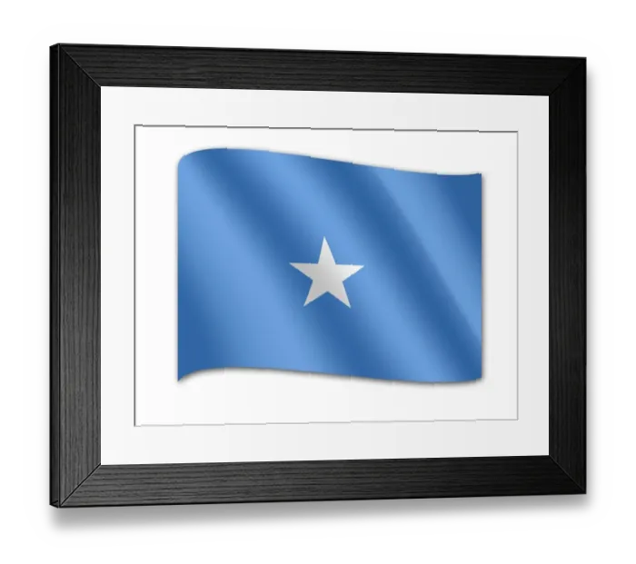 Framed Print : Flag of Somalia Framed Print : Flag of Somalia