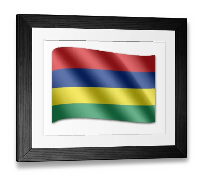 Framed Print : Flag of Mauritius Framed Print : Flag of Mauritius
