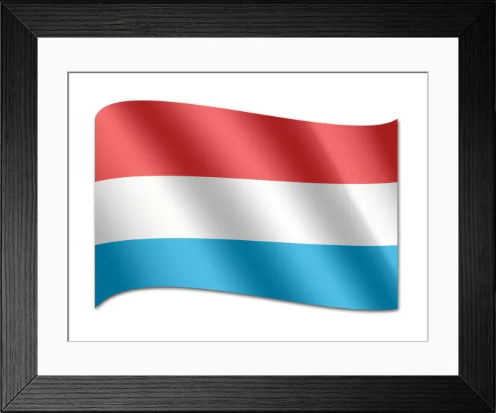 Framed Print : Flag of Luxembourg